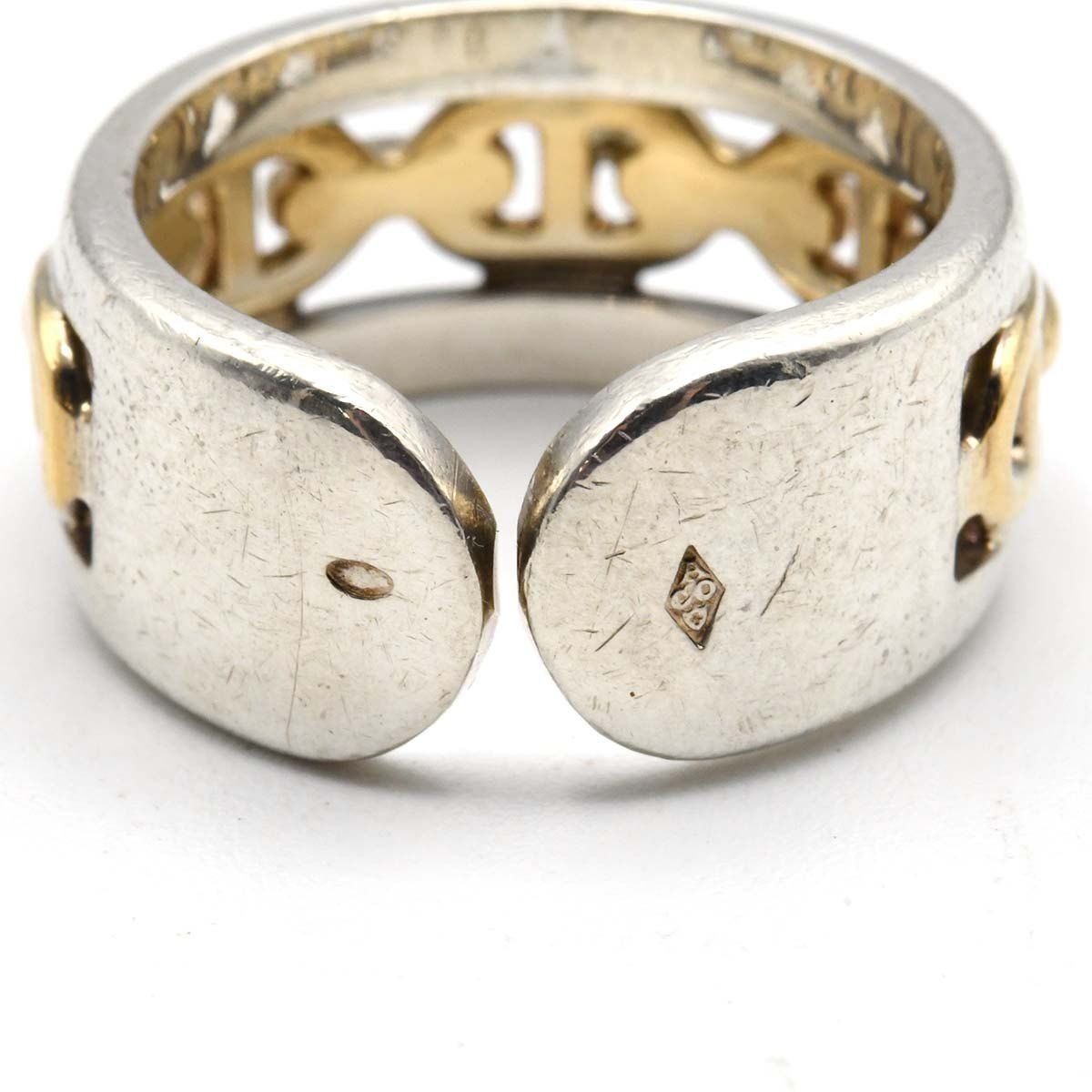 Hermes Chaine D'ancre Enchainee Ring 18k Vintage Case — view 3