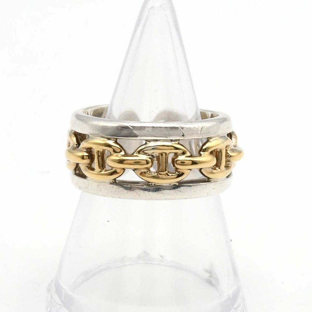 Hermes Chaine D'ancre Enchainee Ring 18k Vintage Case