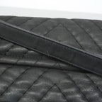 Chanel Shoulder Bag Chevron Sparkle Leather Black Gold — view 8