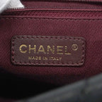 Chanel Shoulder Bag Chevron Sparkle Leather Black Gold — view 5
