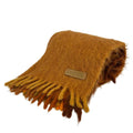 Loewe Shawl Orange Brown Dark Large Wool Scarf
