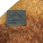 Loewe Shawl Orange Brown Dark Large Wool Scarf — view 4