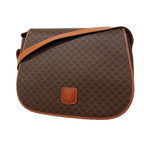 Celine Shoulder Bag Macadam Brown Gold