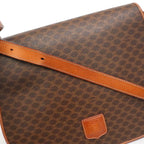 Celine Shoulder Bag Macadam Brown Gold — view 8