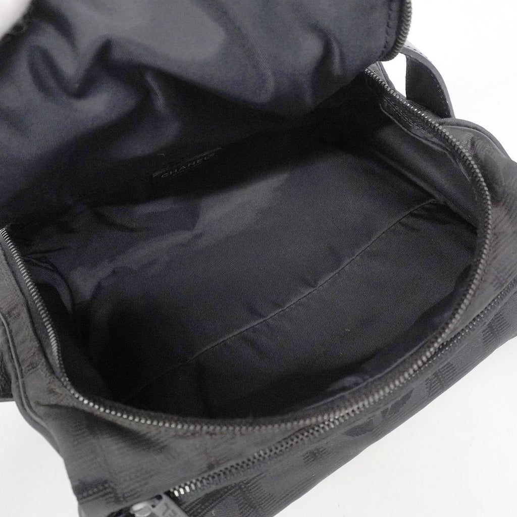 Chanel Vanity Bag New Travel Nylon Black Silver — view 4