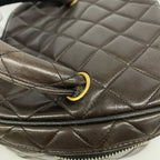 Chanel Vanity Bag Quilted Lambskin Black Gold — view 8