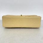 Chanel Shoulder Bag Quilted Face Lambskin Beige Gold — view 3