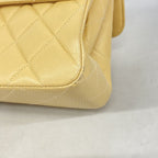 Chanel Shoulder Bag Quilted Face Lambskin Beige Gold — view 7