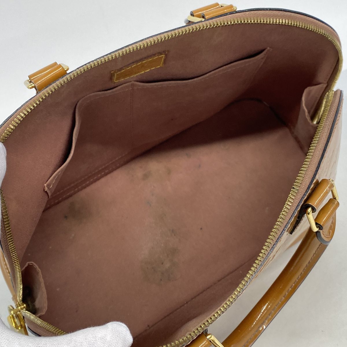 Louis Vuitton Handbag Vernis Alma PM Rose Vereur — view 4