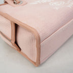 Chanel Handbag Deauville Canvas Pink Silver 2-Way Bag — view 6
