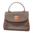 Celine Handbag Macadam Brown Gold