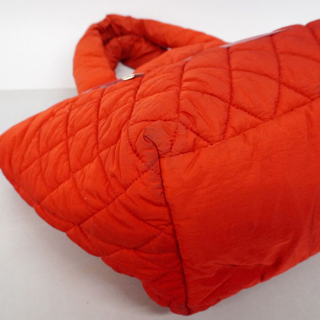 Chanel Tote Coco Cocoon Nylon Red Silver — view 8