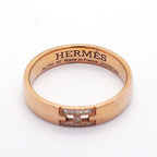 Hermes Ring Ever Hercules 18k Pink Gold Diamond — view 4