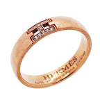 Hermes Ring Ever Hercules 18k Pink Gold Diamond