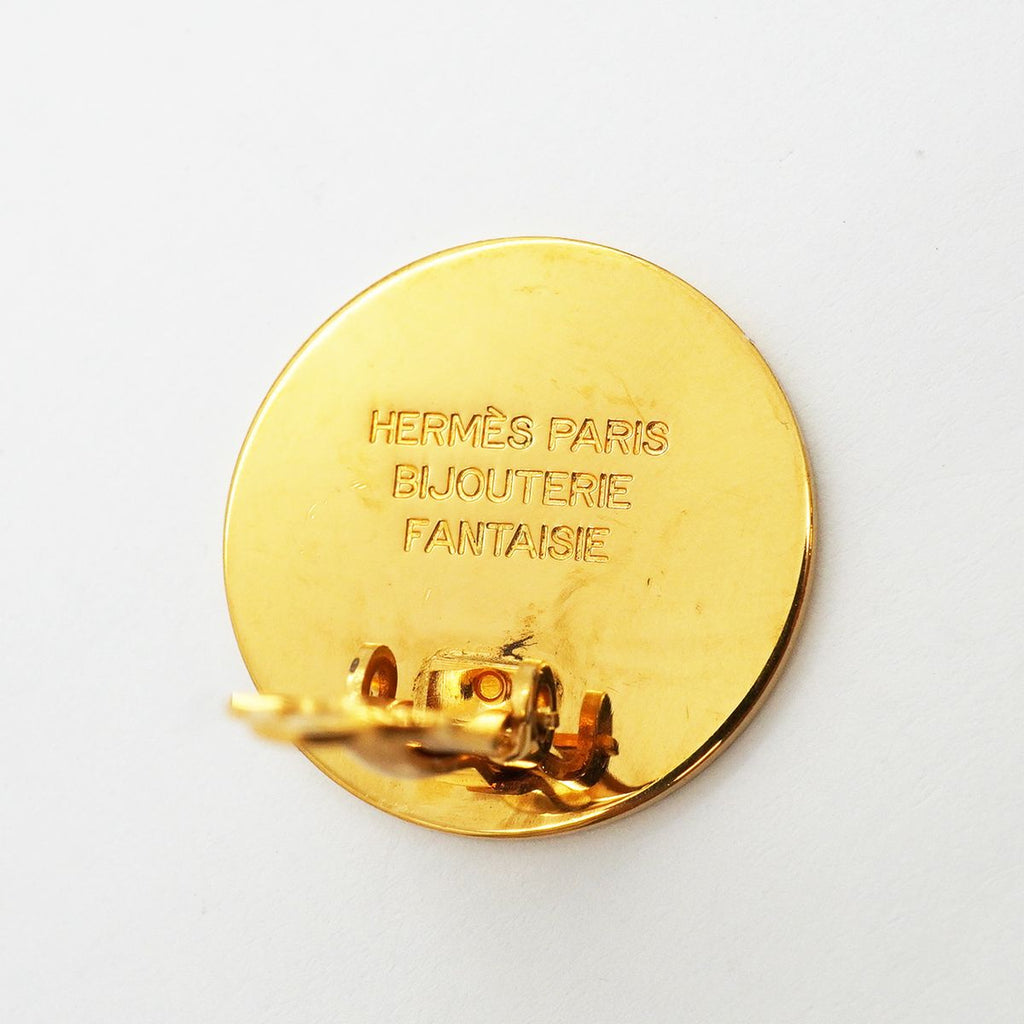 Hermes Earrings Sellier Gold Plated — view 4