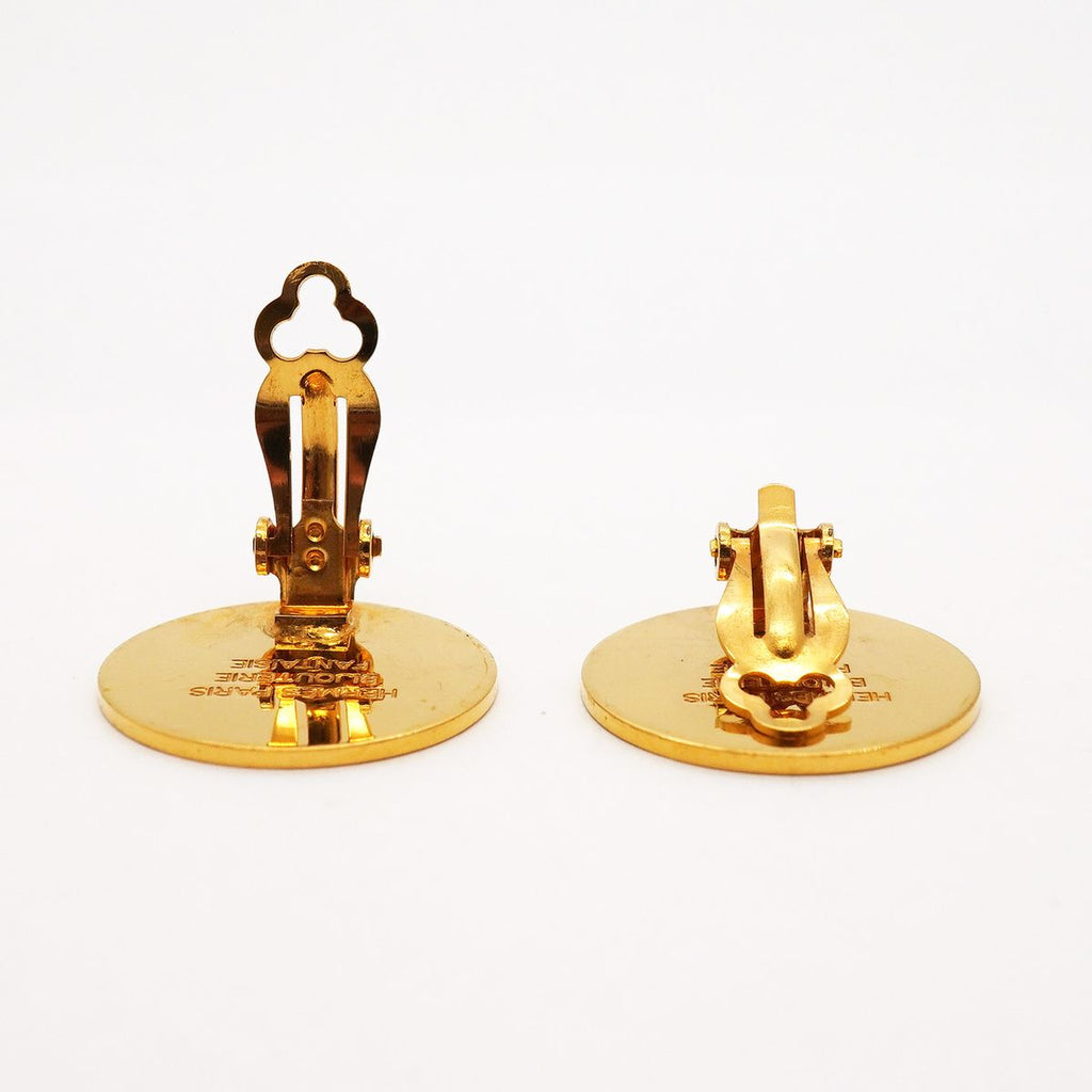 Hermes Earrings Sellier Gold Plated — view 3