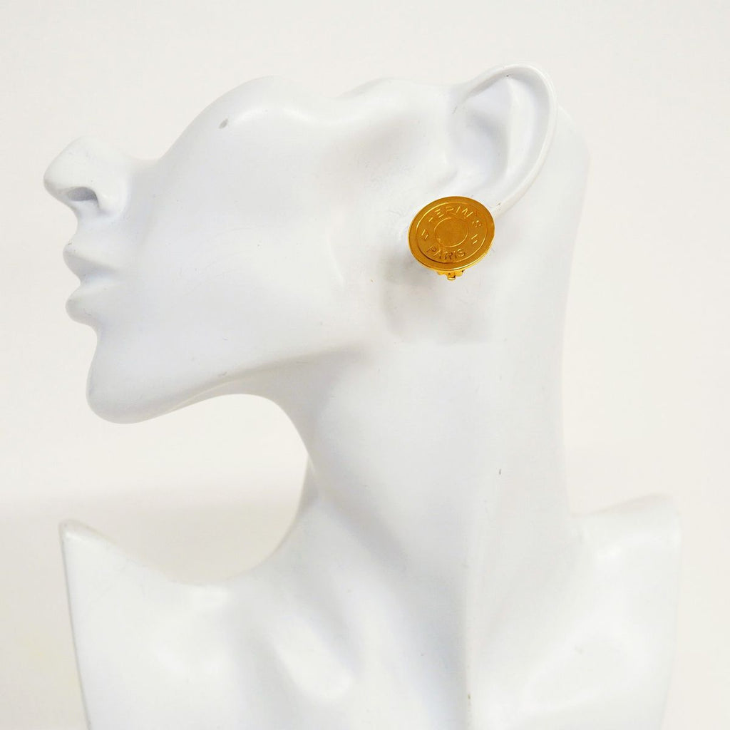 Hermes Earrings Sellier Gold Plated — view 5