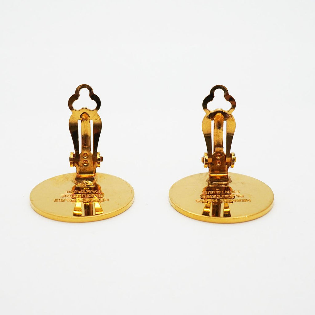 Hermes Earrings Sellier Gold Plated — view 6