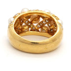 Chanel Ring Baroque Collection 18K Yellow Gold Diamond Pearl — view 7