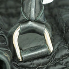 Dior Handbag Cannage Nylon Black Silver — view 7