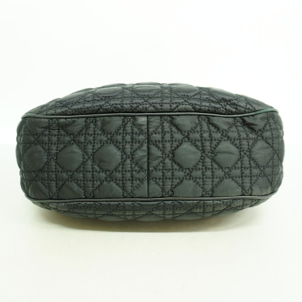Dior Handbag Cannage Nylon Black Silver — view 3