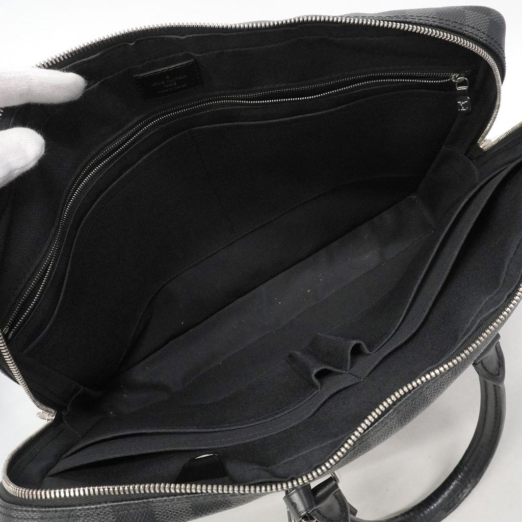Louis Vuitton Business Bag Damier Graphite Porte Documents Voyage Black Gray — view 4