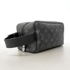 Louis Vuitton Clutch Monogram Eclipse Rocker Dopp Kit Black — view 2