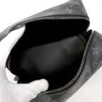 Louis Vuitton Clutch Monogram Eclipse Rocker Dopp Kit Black — view 4