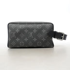 Louis Vuitton Clutch Monogram Eclipse Rocker Dopp Kit Black — view 8