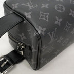 Louis Vuitton Clutch Monogram Eclipse Rocker Dopp Kit Black — view 7