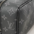Louis Vuitton Clutch Monogram Eclipse Rocker Dopp Kit Black — view 6