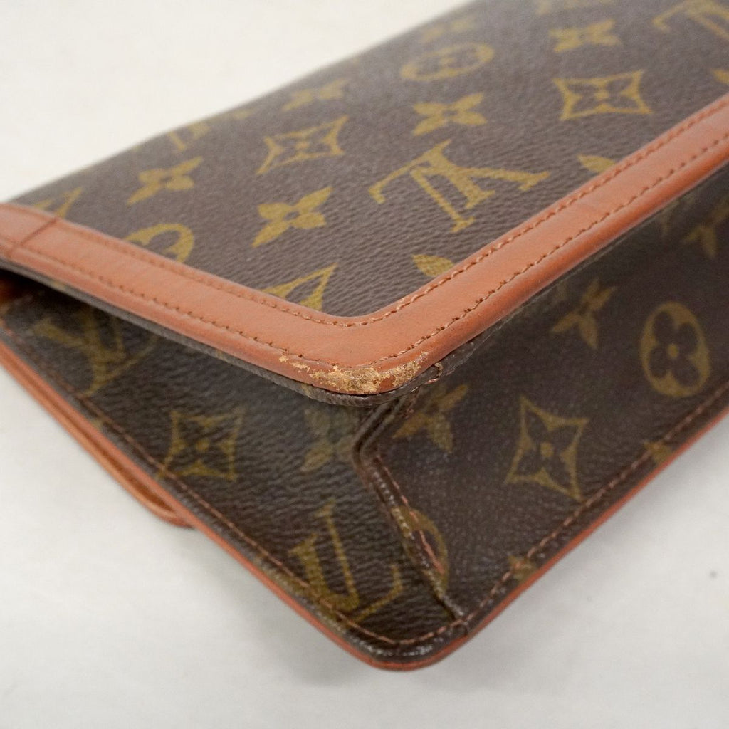 Louis Vuitton Clutch Monogram Pochette Dam PM Brown — view 6