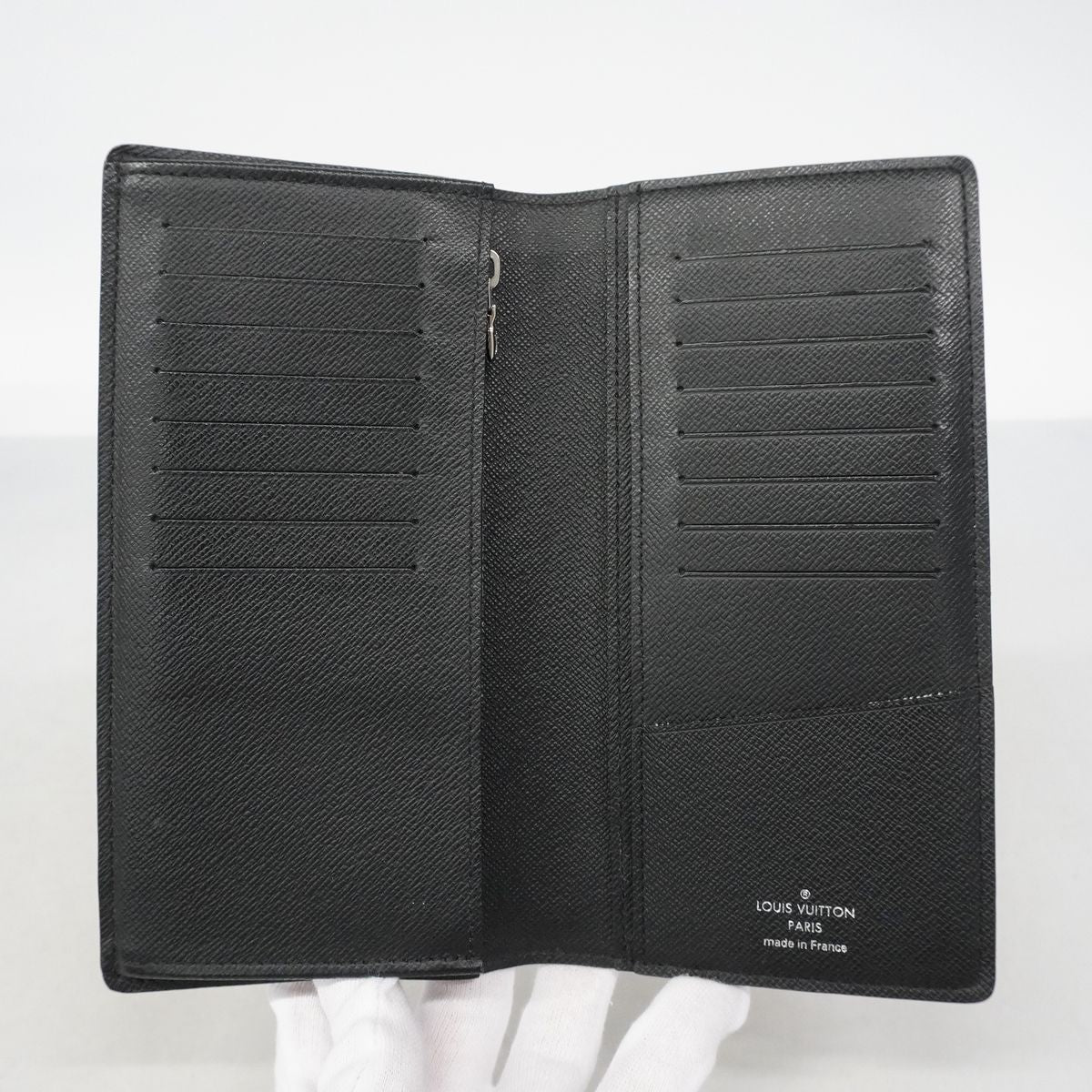 Louis Vuitton Wallet Damier Graphite Portefeuille Brazza Black Gray — view 4