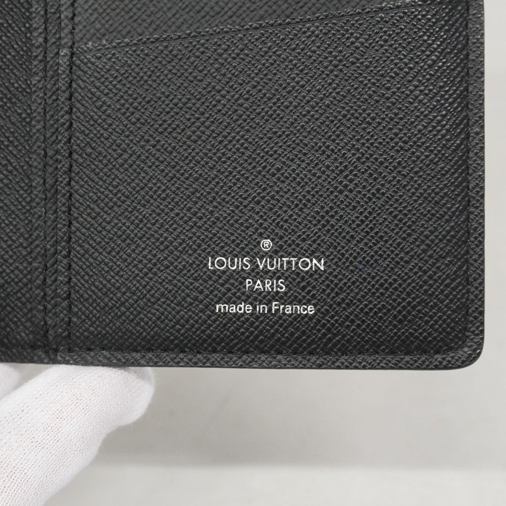 Louis Vuitton Wallet Damier Graphite Portefeuille Brazza Black Gray — view 5