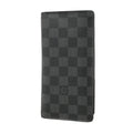 Louis Vuitton Wallet Damier Graphite Portefeuille Brazza Black Gray