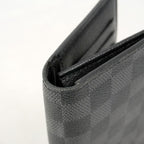 Louis Vuitton Wallet Damier Graphite Portefeuille Brazza Black Gray — view 7
