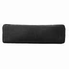 Chanel Shoulder Bag Maxi Quilted Caviar Leather Black Silver — view 3