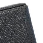 Chanel Shoulder Bag Maxi Quilted Caviar Leather Black Silver — view 8