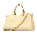 Louis Vuitton Handbag Monogram Empreinte on the Go East West Cream 2-Way Bag