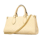 Louis Vuitton Handbag Monogram Empreinte on the Go East West Cream 2-Way Bag