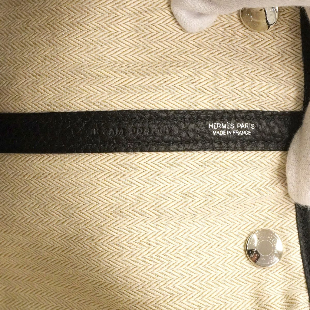 Hermes Tote Garden Party PM Negonda Black Silver — view 5
