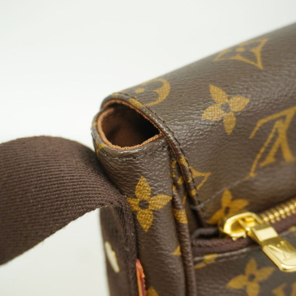Louis Vuitton Shoulder Bag Monogram Beaubourg MM Brown — view 6
