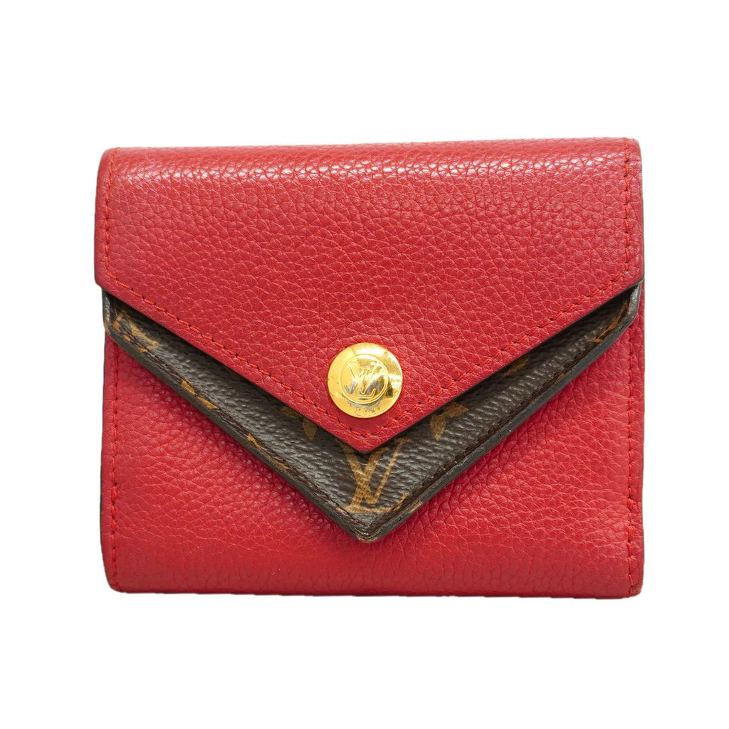 Louis Vuitton Trifold Wallet Monogram Portefeuille Double Compact Ruby