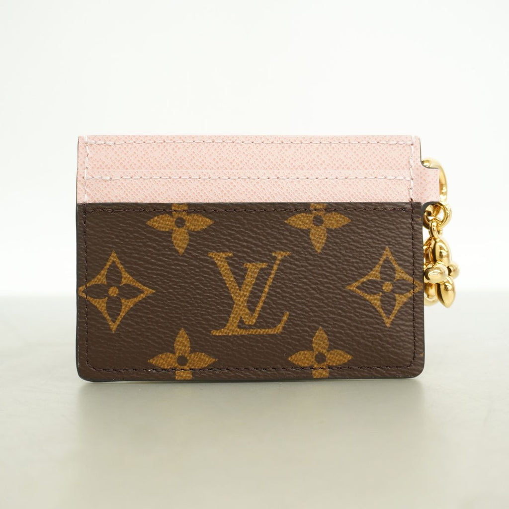 Louis Vuitton Card Case Monogram LV Charm Brown — view 6