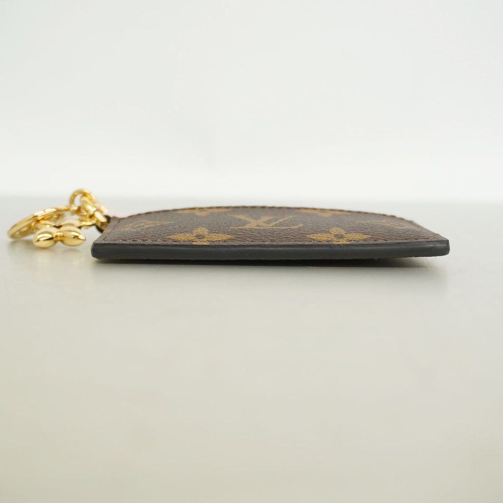 Louis Vuitton Card Case Monogram LV Charm Brown — view 2