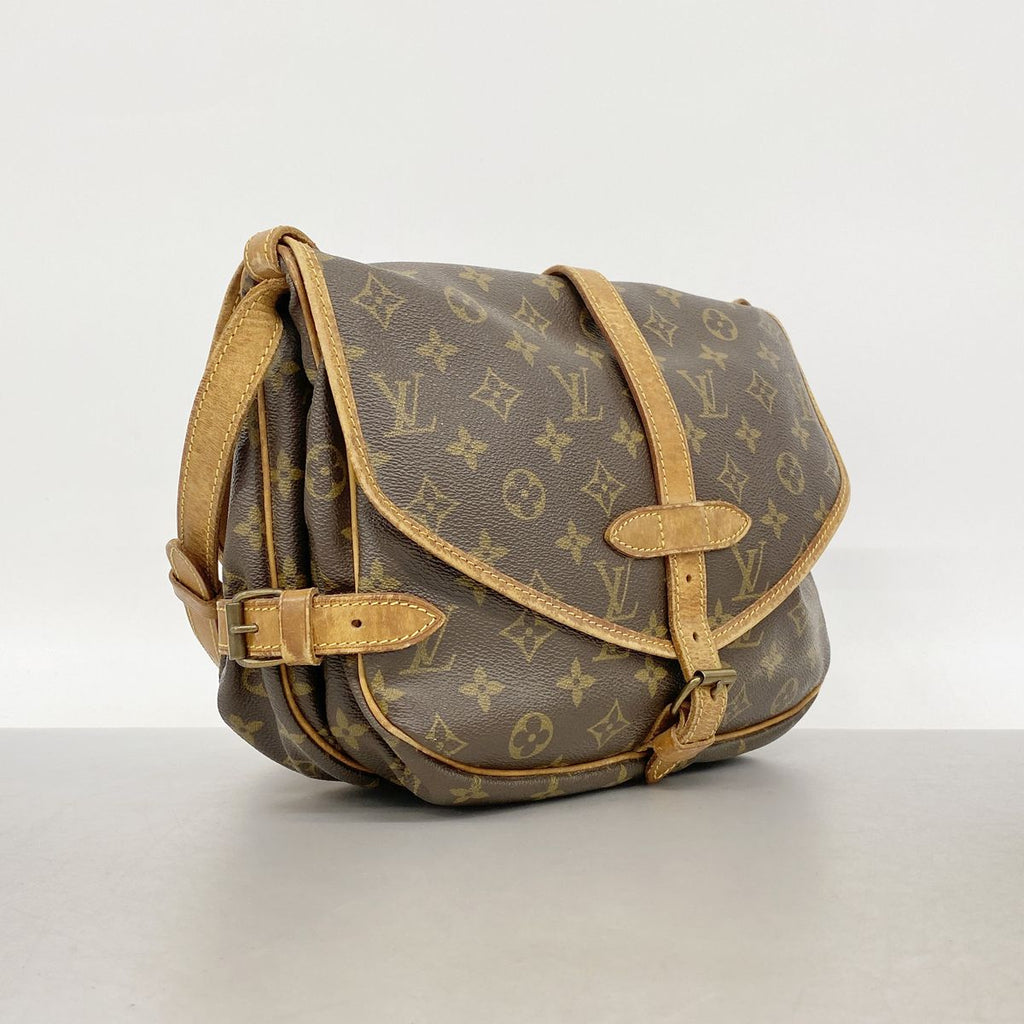 Louis Vuitton Shoulder Bag Monogram Saumur 30 Brown — view 2