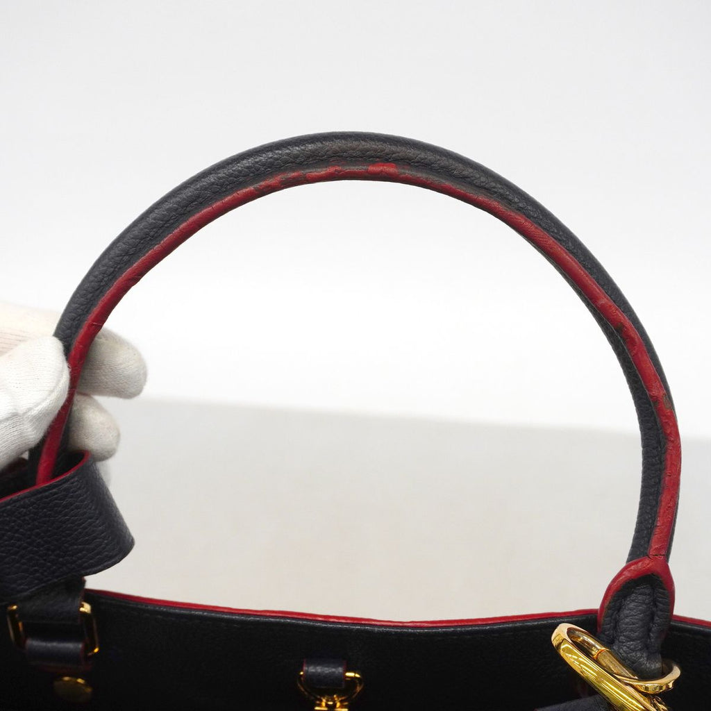 Louis Vuitton Handbag Monogram Empreinte Montaigne BB Marine Rouge 2-Way Bag — view 6