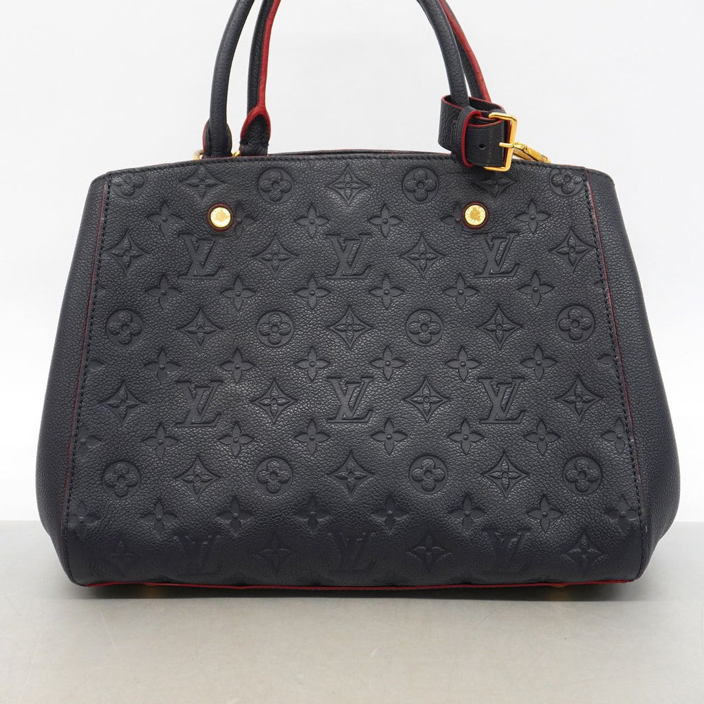 Louis Vuitton Handbag Monogram Empreinte Montaigne BB Marine Rouge 2-Way Bag — view 8
