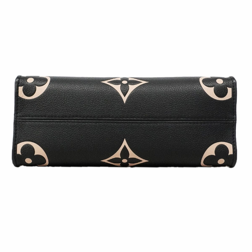 Louis Vuitton Handbag Monogram Empreinte Bicolor on the Go PM Black Beige 2-Way — view 3