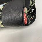 Gucci Tote GG Blooms Bamboo Canvas Black Multicolor Champagne Gold 2-Way — view 6